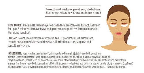 Imagen 2 de 4 de Máscara Para Ojos De Tela Burt's Bees Rejuvenecedora 1 Un