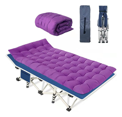 Colmerd Cama Camping Con Colchón Cómodo Cots Para Dormir Con