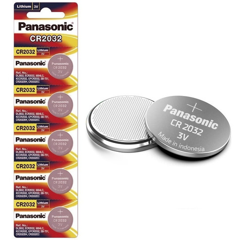 Pilas Baterias Panasonic Cr2032 Paquete De 5 Piezas Original