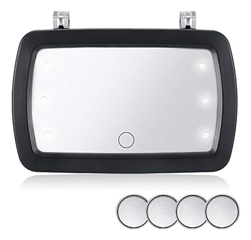 5 Piezas Sun Visor Mirror Car Visor Vanity Mirror Light Sun 