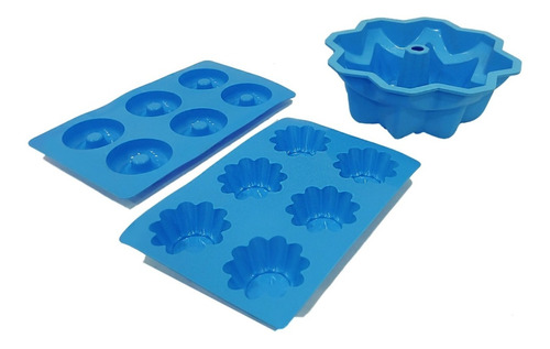 Set Repostería Moldes Silicona Donas Cupcakes - Sheshu Home