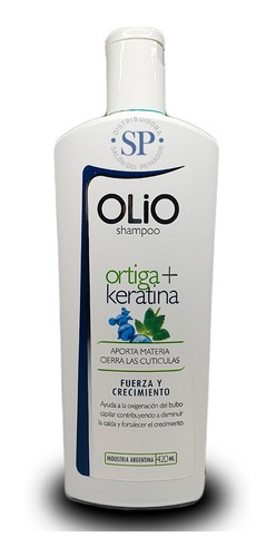 Shampoo Olio Ortiga + Keratina Fuerza Crecimiento X 420ml 