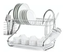 Comprar Platera Escurridor De Platos Cubiertos Vasos Cromada 