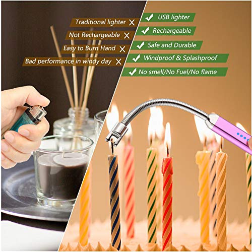 Encendedor Eléctrico Usb Recargable Para Velas Y Parrillada.