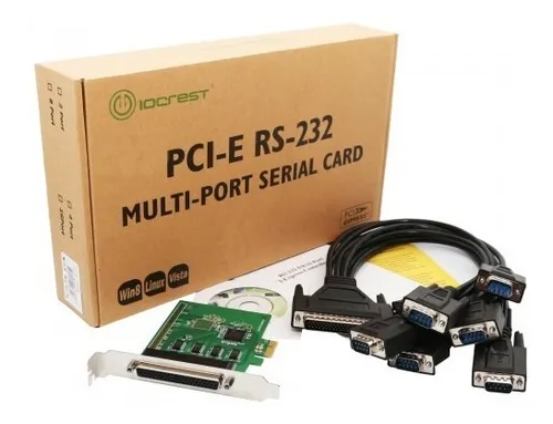 Placa Serial 8 Puertos Pci-e Rs232 Db9