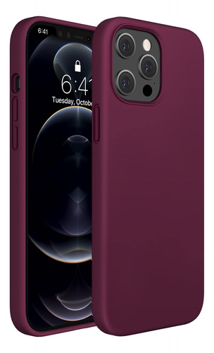 Funda Miracase Para iPhone 12 Pro Max Wine Red