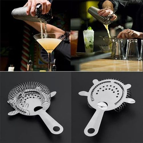 Imagem 7 de 7 de Coador Strainer De Gelo Profissional Aço Inox Barman Bebidas