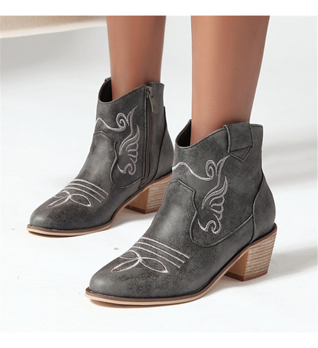 Botas Vaqueras Vaqueras Vaqueras Con Punta Puntiaguda Para I