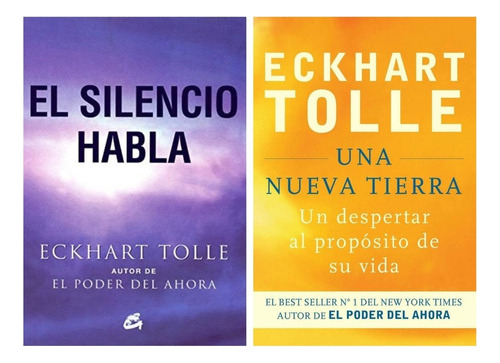 Silencio Habla + Nueva Tierra - Eckhart Tolle - 2 Libros 