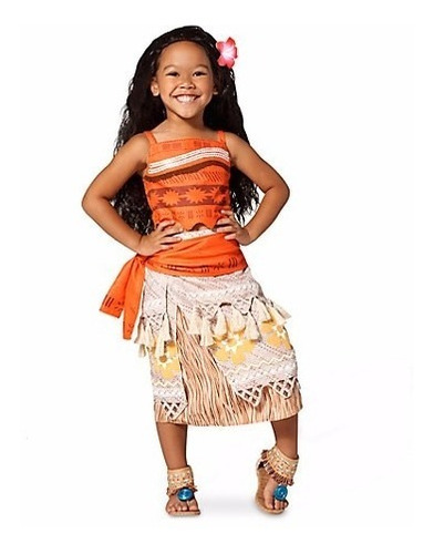 Disfraz Moana Disney Store Talla 5-6 Original Entrega Inmedi