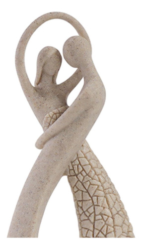 Escultura , Estatuilla De Pareja 8,8 Cm X 6,4 Cm X 20,5 Cm