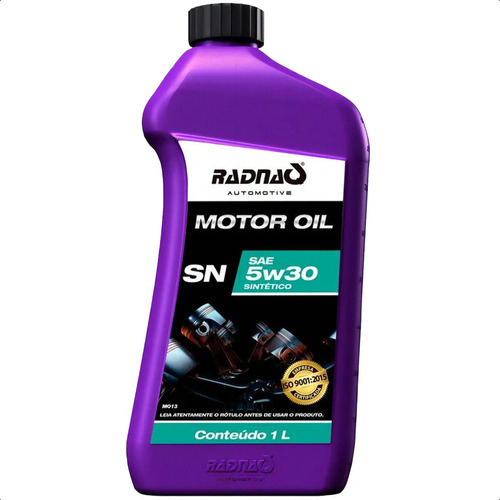 Óleo Sintético Sn Sae 5w30 Motor Oil Radnaq 1 Litro Carro