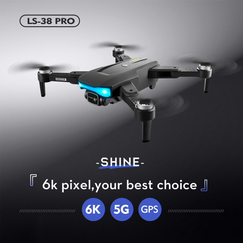Ls-38 Gps Rc Drone Con Cámara Para Adultos Rc Drone Con 6k