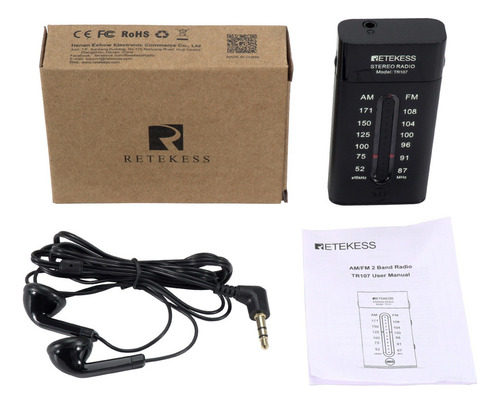Mini Puntero Portátil De Radio Fm De Bolsillo Retekess Tr107
