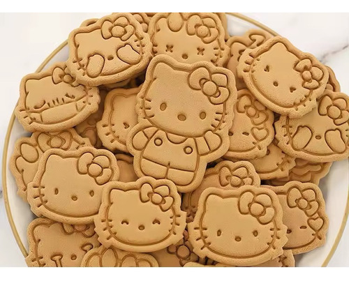 Cortador De Galletas Hello Kitty 8 Pzas Rosa