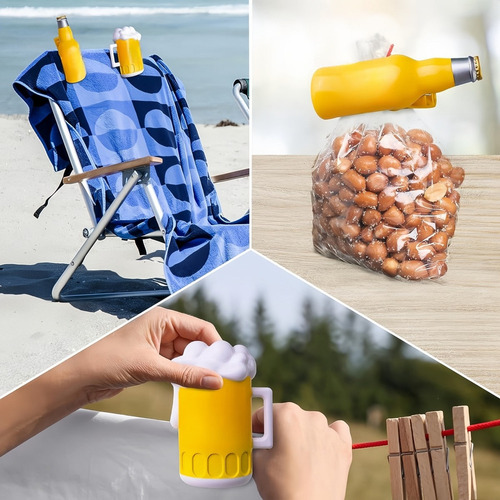4 Clips Reutilizables Para Toallas De Playa Y Pinzas