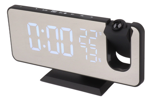 Reloj Despertador Led Con Proyección Digital, Radio Fm Intel