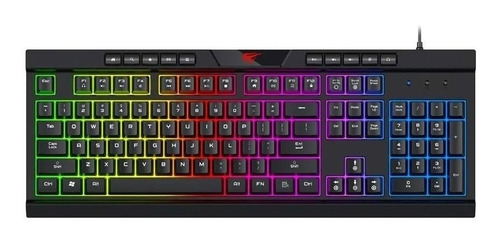 Imagen 3 de 7 de Teclado Gamer Retroiluminado Usb Havit Kb500l