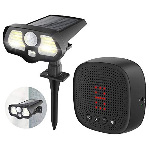 Alarma Solar De Entrada Luces Led Solares - Sensor De M...