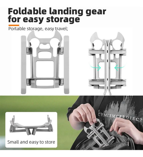 Plegable Booster Tren De Aterrizaje Para Dji Mini 3pro Drone