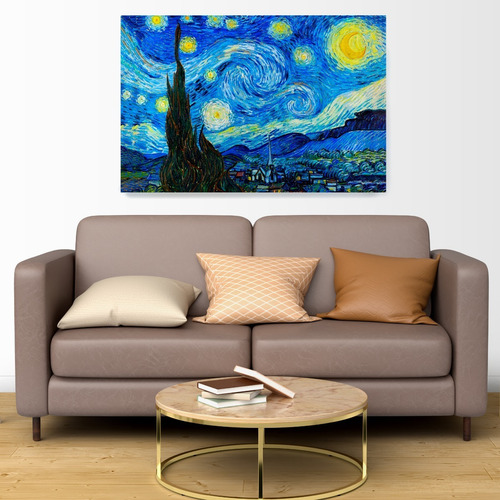 Pintura De Van Gogh La Noche Estrellada De 125x100 Cm