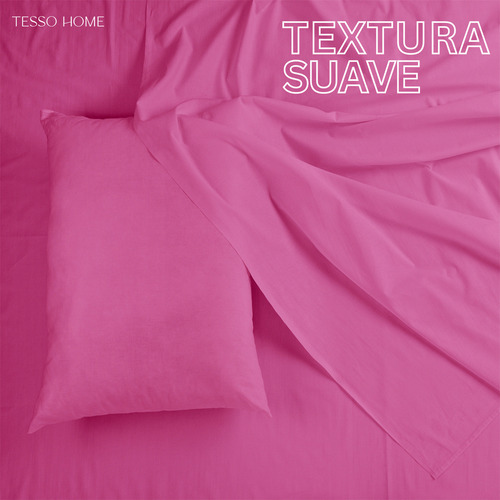 Juego de sábanas Ultrasoft Microfibra Matrimonial color rosa