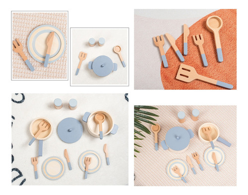 Juego De Utensilios De Cocina Simulados Para Cocina Infantil
