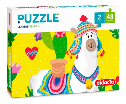 Puzzle Llama Perú Didacta 48 Piezas X2 