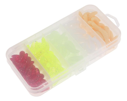 5 X 5x125 Uds Señuelo De Pesca Larva Cebos Suaves 5 Piezas