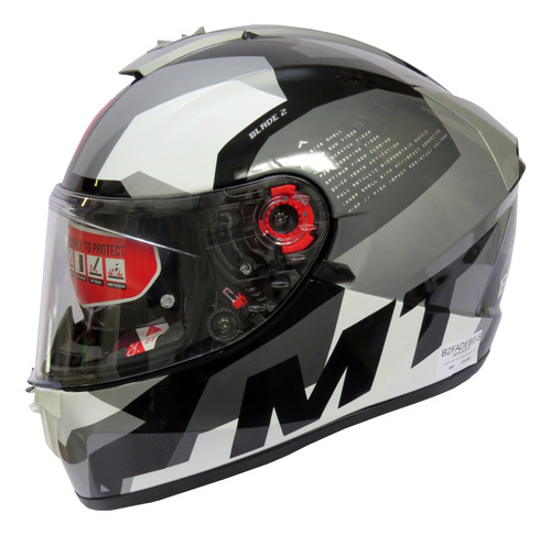 Casco Integral Mt Blade 2 Diseño Fade B0/con Visor Interno