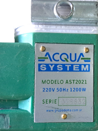Termofusora 1200 W Acquasystem Digital C Valija (Usado)