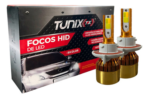 Kit Focos Led C6 Dos Caras Luz Bicolor Faros Principales