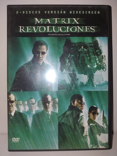 Matrix Revoluciones Dvd Doble Versión Widescreen Excelente