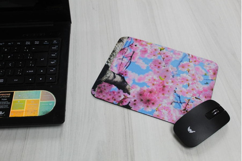 Mouse Pad Flor De Cerejeira Coleção Floral