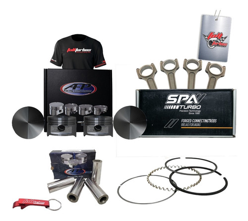 Kit Pistao Afp + Pino + Biela Spa 1000hp Vw Ap + Anéis 