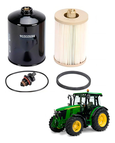 Filtro Combustivel Compatível John Deere Re520906 Re525523