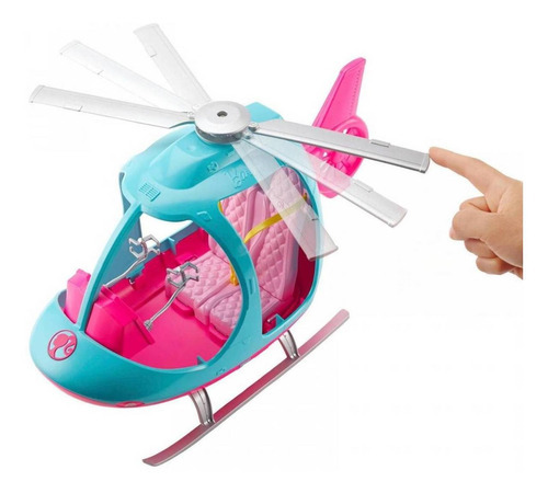 Explora y descubre a Barbie en helicóptero - Mattel Fwy29