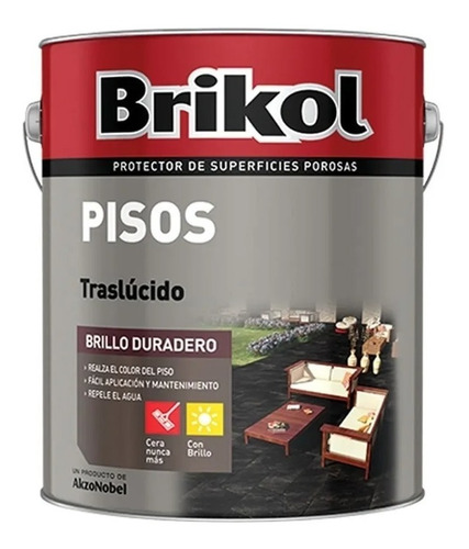 Imagen 1 de 8 de Brikol Pisos Incoloro 4 Litros Pinturerias Ogus