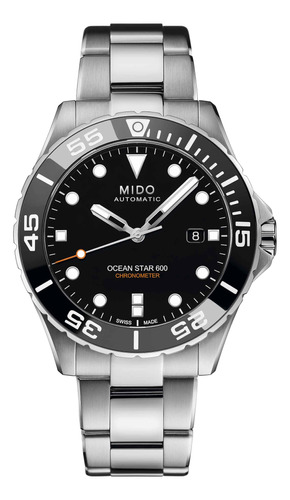 Reloj Mido Ocean Star 600 Chronometer Acero Negro