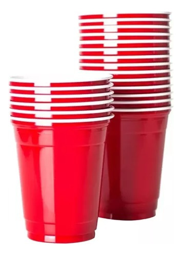 Vasos Plásticos Terremoto Bebidas Fiestas Patrias 350ml X50u