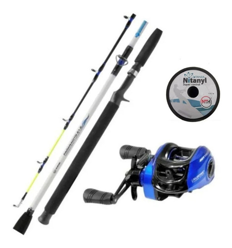 Combo Pesca Bait Caña Paranacito 2.10m + Reel Zetta Surfish