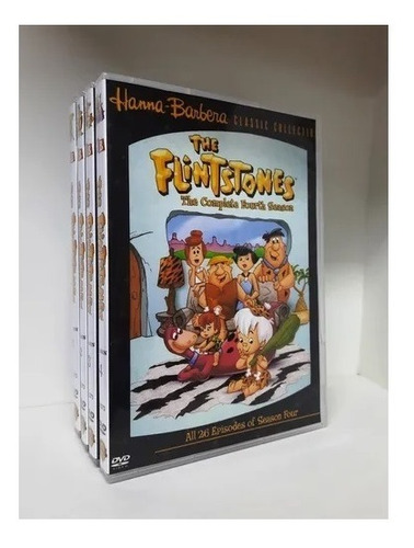 Box Os Flintstones 1ª 2ª 3ª E 4ª Temporada - 19 Dvds Desenho