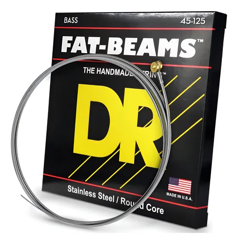 Corde Basso Dr Strings Fat Beam Corde Per Basso DR Strings Fat Beam 5 Corde - Set 045-125 Per Suono Potente Set Corde Basso Elettrico - 11