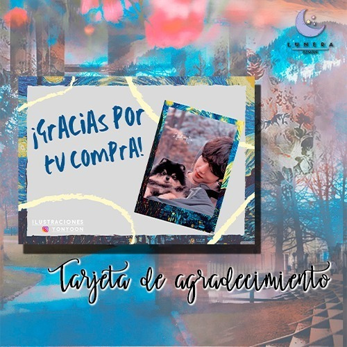 Diseño Tarjetas Agradecimiento | Personales | Simple Doble