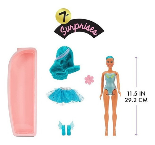 Muñeca Dream Ella 7 Sorpresas - Cambia Color - Mga
