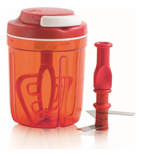 Tupperware Turbo Chef Herb Smart Chopper 730ml 24.6 Oz (rojo