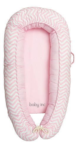 Camita Portátil Chiqui Mundo Nido Para Bebé Color Rosa Diseño Rosa