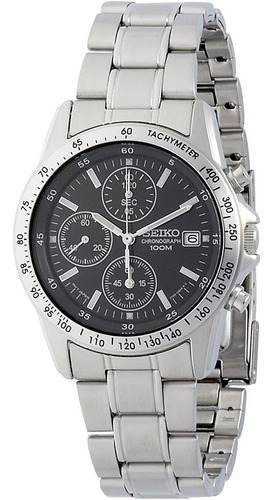 Reloj Hombre Seiko(¥» Snd367p1 Cuarzo Pulso Plateado Just Wa