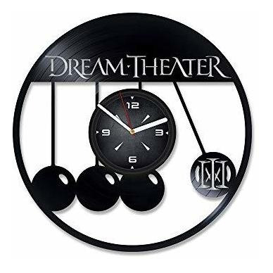 Reloj De Pared Con Disco De Vinilo Dream Theater. Decoración
