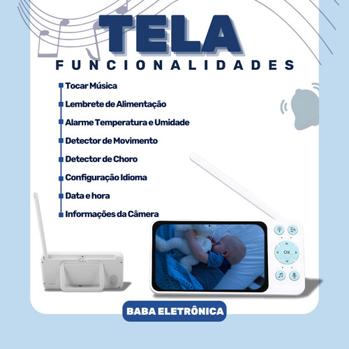 Câmera De Segurança Wi-fi 360 1080p Full Hd Tuya Ia